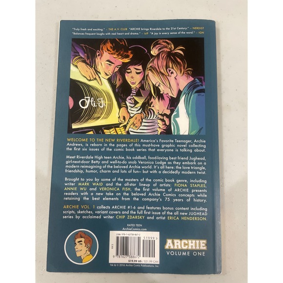 Archie #1 (Archie Comic Publications, Inc., 2016) Mark Waid and Fiona Staples - Picture 2 of 3